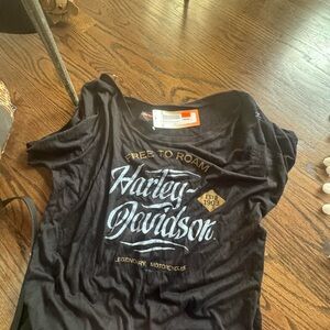 Harley Davidson Black Graphic T-Shirt